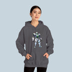 Anime Mecha Hoodie Neon Robot Techwear Cyberpunk Streetwear Gift for Anime Fans and Gamers