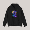 Anime Lightning Hero Hoodie Neon Glow Streetwear Electric Power Gift for Anime Lovers and Gamers
