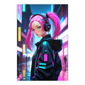 Cyberpunk Inspired Matte Poster, Wall Art for Home Decor, Aesthetic Prints for Gamers, Anime Lovers, Gift for Birthdays and Holidays