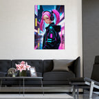 Cyberpunk Inspired Matte Poster, Wall Art for Home Decor, Aesthetic Prints for Gamers, Anime Lovers, Gift for Birthdays and Holidays
