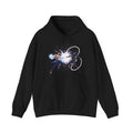 Anime Battle Hoodie Energy Clash Neon Glow Fight Scene Streetwear Gift for Gamers Otaku Martial Arts and Anime Lovers