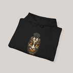 Spirit Guardian Oni Mask Hoodie Anime Streetwear Glow-in-the-Dark Aesthetic Japanese Demon Mask Hoodie for Gamers and Collectors