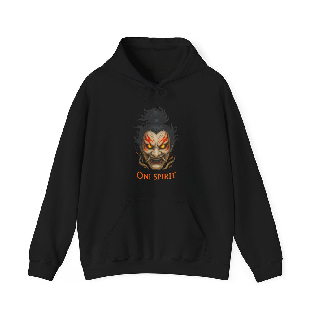 Oni Spirit Hoodie Japanese Demon Mask Sweatshirt Streetwear Anime Aesthetic Gift for Him Her