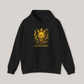 Golden Spirit Hoodie Japanese Demon Mask Sweatshirt Mythic Oni Anime Streetwear Gift for Him Her