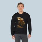 Bear Warrior Sweatshirt Fantasy Anime Style Gift for RPG Fans Medieval Barbarian Aesthetic Cozy Geeky Streetwear for Gamers