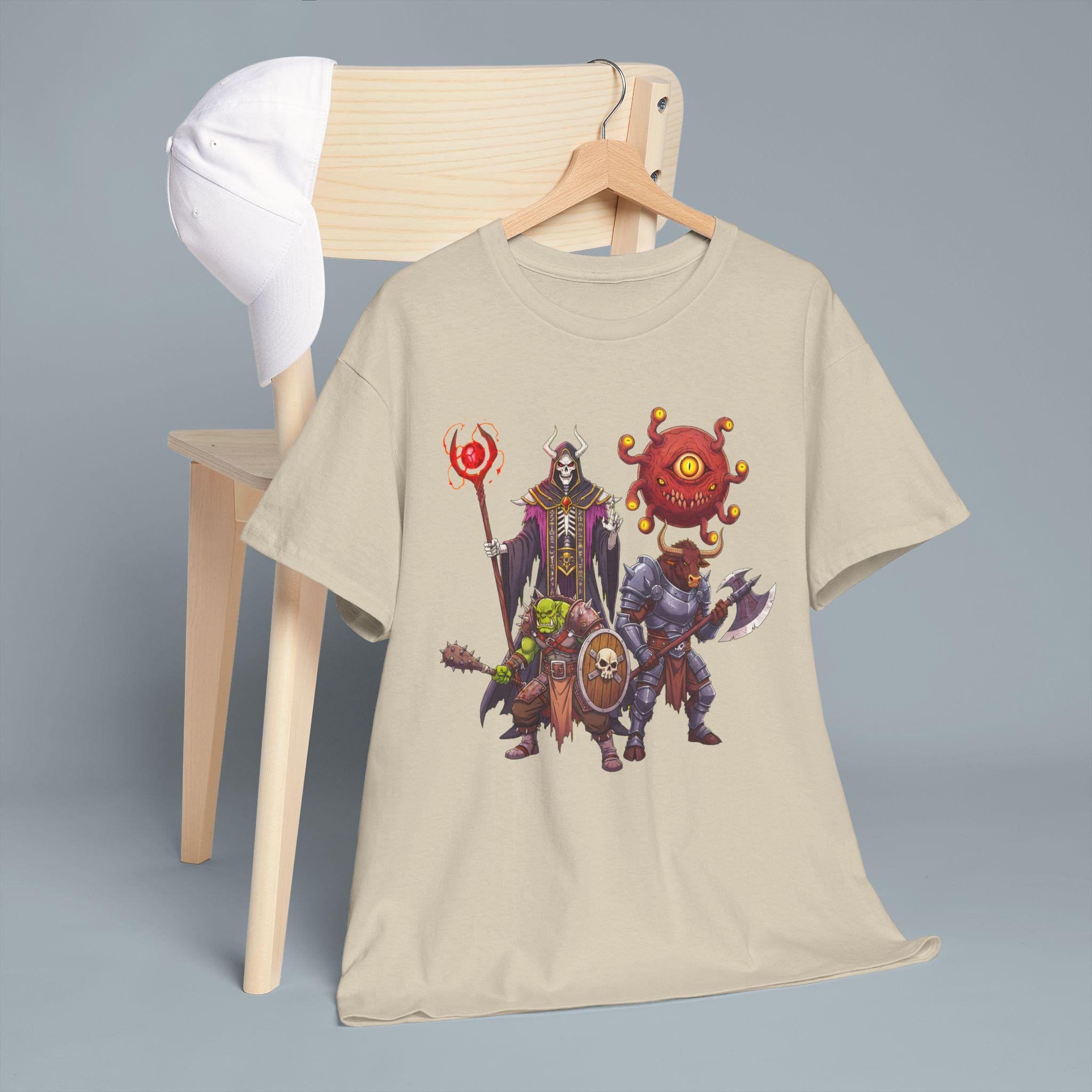 Lich Orc Beholder Minotaur T-Shirt Fantasy RPG Villain Squad Anime Gamer Gift