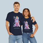 Elowyn Starlight Anime T-Shirt Magical Fantasy Girl Tee Neon Glow Gift for Gamers Anime Fans and Collectors Purple or Black Shirt