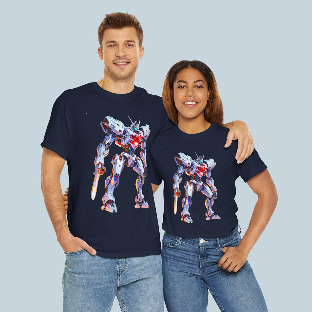 Retro Mech Anime T Shirt Robot Warrior Tee 80s Mecha Style Graphic Gift for Anime Fans and Gamers