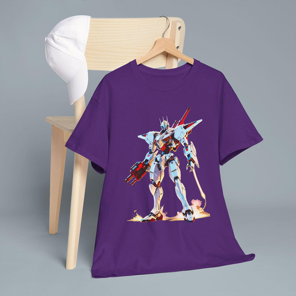 Retro 90s Mech Anime T Shirt Classic Robot Warrior Tee Vintage Mecha Graphic Gift for Anime Fans and Gamers