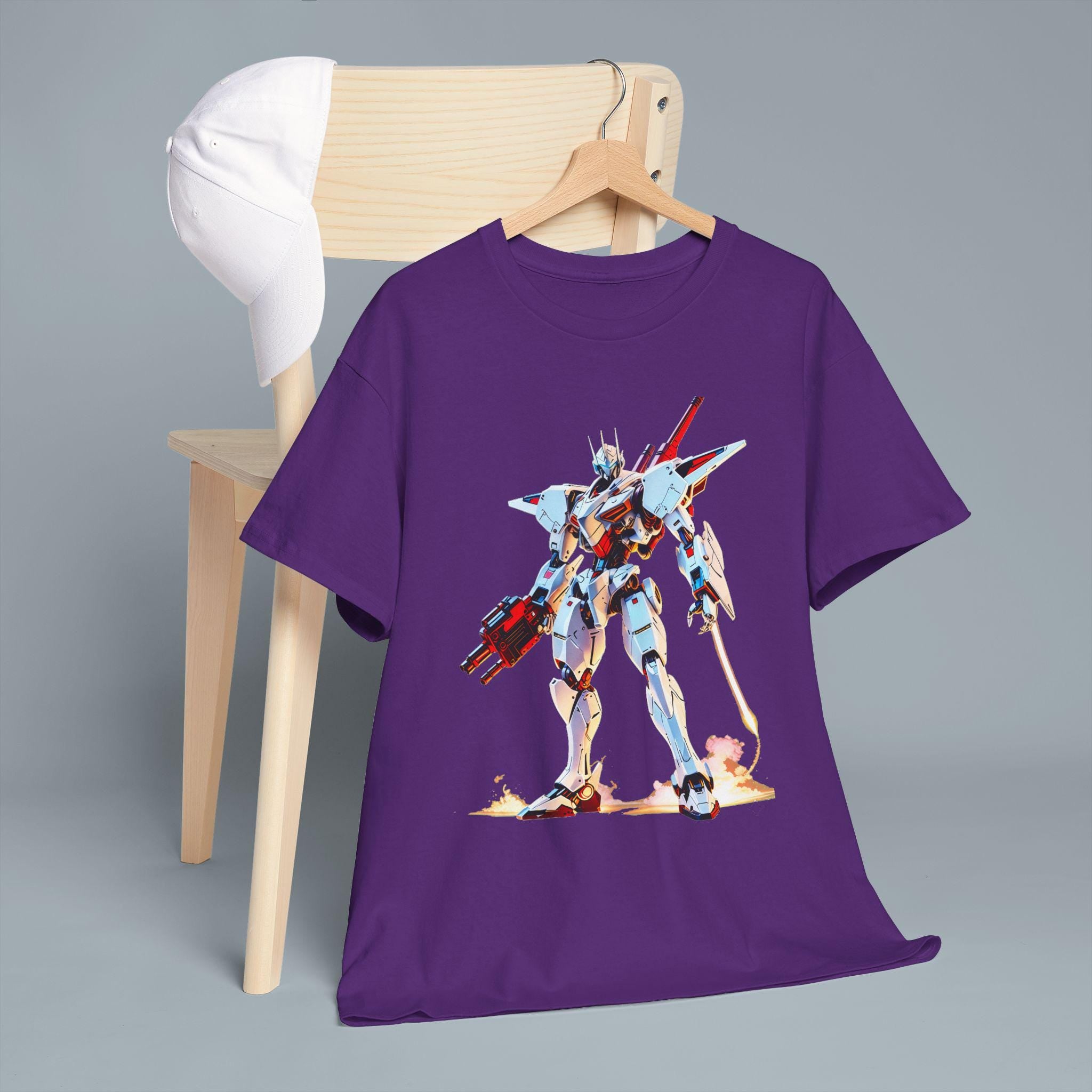 Retro 90s Mech Anime T Shirt Classic Robot Warrior Tee Vintage Mecha Graphic Gift for Anime Fans and Gamers